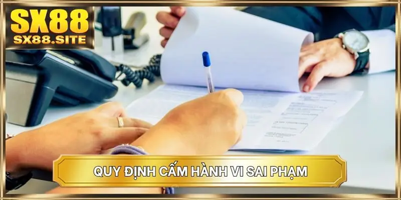Quy định cấm hành vi sai phạm