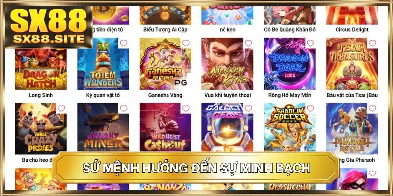 Sứ mệnh hướng đến sự minh bạch